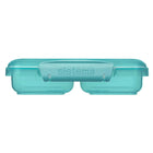 Sistema - Petite contenant pour aliments - 350 mL - bleu sarcelle ou bleu assorti-Lavable au lave-vaisselle (grille supérieure uniquement), au réfrigérateur et au congélateur ; conçu et fabriqué en Nouvelle-Zélande, sans phtalates ni BPA