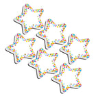 Ashley Productions - Effaceurs magnétiques pour tableau blanc, Confettis étoiles, lot de 6-Gomme à tableau blanc attrayante pour la décoration de la salle de classe