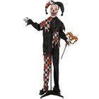 Outsunny - Clown animé pour Halloween - décorations effrayantes pour Halloween-Conception réaliste de clown grandeur nature de 72 po (183 cm) qui ajoute une touche effrayante à votre décoration 
