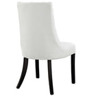 Modway - Noblesse Restauration Vinyle Fauteuil d’appoint - Blanc-Rembourrage en faux cuir