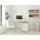 Nexera - Filière Chrono, 3 tiroirs, Blanc-Meubles conçus et produits au Canada à partir de panneaux de particules et de MDF certifiés CARB II/FSC.  Item expédié en 24-48 heures après réception de la commande.  Assemblage requis