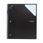 Five Star - Cahier Effaçable À Sec, 11 po H x 8.5 po l, Noir-Couvertures avant et arrière en poly durable 