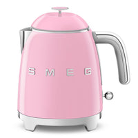 SMEG - Bouilloire électrique mini de 3 tasses au style rétro 50S - Rose-Base pivotante à 360° permettant de placer la bouilloire dans n'importe quelle position