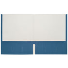 Staples - Porte-document à deux pochettes - format lettre - bleu pâle-Peut contenir jusqu'à 100 feuilles de papier de format lettre (50 par pochette)