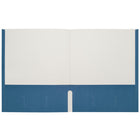 Staples - Porte-document à deux pochettes - format lettre - bleu pâle-Peut contenir jusqu'à 100 feuilles de papier de format lettre (50 par pochette)