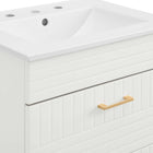 Modway - Daybreak 24" Vanette de salle de bain - Blanc blanc-Assemblée requise