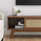Modway - Soma 47 po Meuble TV, Noyer-MDF et panneau de particules