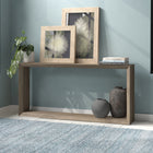 Hudson&Canal - Console Osmond 64" L - Chêne gris vieilli-Fini en chêne gris vieilli aspect bois