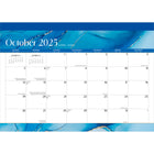 BrownTrout - 2026 Calendrier de bureau mensuel de 18 mois - Blush craquelé - 14 po x 10 po-À Utiliser Tout de Suite - Le format de 18 mois débute en juillet, comme ça pas besoin d'attendre la nouvelle année pour commencer à l'utiliser