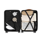 Bugatti - Valise de cabine à coque rigide 18.50po de la collection Cannes - Crème-Poignée supérieure renforcée avec garniture en PU
