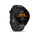 Garmin - Forerunner 165 - Noir/Gris Ardoise-Obtenez une compréhension plus approfondie de votre santé globale, de votre entraînement et de votre récupération grâce à la variabilité de la fréquence cardiaque