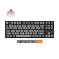 Keychron - Clavier mécanique sans fil K8 Max RGB - Échangeable à chaud - Interrupteur rouge - Disposition TKL - Noir-Connectivité exceptionnelle : Passez sans effort d'un appareil à l'autre grâce à la connexion sans fil 2,4 GHz ou Bluetooth 5.1, offrant des temps de réponse rapides et des capacités multitâches sur votre ordinateur, téléphone et tablette.
