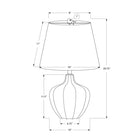 Monarch Specialties - Luminaire - 21 po H Lampe De Table - Résine Crème - Abat-Jour Ivoire / Crème - Transitionnel-Attaché avec un cordon transparent de 5 pieds, cette lampe de style transitionnel est parfaite dans un cadre décontracté, sur une table d'appoint ou latérale dans un salon ou un bureau à domicile, ou sur une table de nuit dans votre chambre à coucher