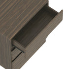 Manhattan Comfort - Table de nuit contemporaine Ardea 20" à 3 tiroirs - Noyer-Design moderne minimaliste avec des façades de tiroirs lisses et sans poignées pour un aspect élégant et épuré