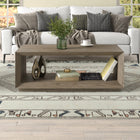 Hudson&Canal - Table basse rectangulaire Evie 48" L - Chêne gris vieilli-8