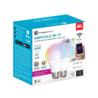Xtricity - Ampoules LED intelligentes A19 équivalent 60 W WiFi RGB-CW - Lot de 2-Format standard A19