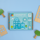 Connetix - Ensemble Caritatif Sarcelle, Contenant 20 Pièces-Idée cadeau pour les garçons, les filles et les enfants de 3 ans et plus qui cherchent une introduction au jeu magnétique ou un complément à une collection existante