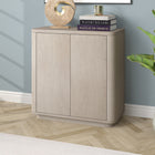 Hudson&Canal - Meuble d'appoint Plympton 32 po de largeur - Blanc aulne-La base, le dessus et les étagères sont fabriqués en MDF robuste avec une finition blanc aulne