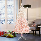 HOMCOM - Arbre de Noël artificiel de 6ft décoration maison ouverture automatique - Rose-Les branches peuvent être ouvertes automatiquement pour un assemblage facile 