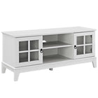 Modway - Isle 47 po Meuble TV, Blanc-Meuble TV côtier contemporain de 47 po