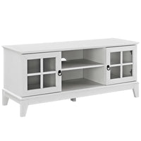 Modway - Isle 47 po Meuble TV, Blanc-Meuble TV côtier contemporain de 47 po