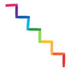 Battat - Poutres d'équilibre-Parcours colorés : créez d’innombrables combinaisons de parcours avec 10 poutres faciles à assembler