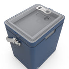 Permasteel - Glacière portable 14 pintes avec double option de transport - bleu marine-Pieds antidérapants