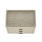 Manhattan Comfort - Ensemble de 2 tables de chevet modernes Evelyn 32" à 3 tiroirs - Naturel-Garantie limitée du fabricant de 30 jours