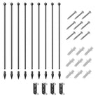 PawHut - Parc à Chiots 8 Panneaux Robustes pour Chiots de Petite et Moyenne Taille-Utilisation extérieure ou intérieure, si utilisé à l'intérieur, il est préférable d'ajouter un tapis en dessous
