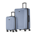 Bugatti - Singapore Ensemble de 2 valises rigides - Bleu métallisé-Fabriqué à partir d'un mélange durable d'ABS et de composite de polycarbonate, parfait pour les voyageurs recherchant à la fois style et fonctionnalité