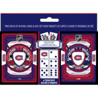 Masterpieces Puzzle Company - L'ensemble de deux jeux de cartes à jouer et dés de Montreal Canadiens-1+ Joueurs