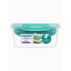 Sistema - Récipient de conservation alimentaire à emporter Stax - 1,15 L-Compatible lave-vaisselle (panier supérieur uniquement), micro-ondes (sans le couvercle), réfrigérateur et congélateur
