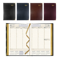 Brownline - 2026 Agenda hebdomadaire Executive - 8-3/16 po x 5-5/8 po - Couleurs assorties - Trilingue-12 mois: janvier 2026 à décembre 2026