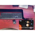 Ashley Productions - Smart Poly Tapis de souris pour ordinateur - 8" x 10" - Tout le monde est le bienvenu dans notre espace - Paquet de 6-Ensemble de 6 tapis de souris en tissu antidérapant