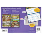 MotherWord - Calendrier familial magnétique pour réfrigérateur 2026-2027 - 9 1/2 po H x 15 po l - français-Chaque page couleur est remplie d'illustrations de l'artiste canadien Scott Lucescu