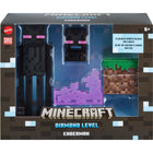 Mattel - Minecraft Niveau Diamant Enderman, Figurine 14 cm-La qualité des détails de conception et de décoration est fidèle au monde pixelisé unique de Minecraft.