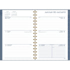 Mead - Agenda scolaire hebdomadaire/mensuel lignes de rêve 2025-2026 - 8 1/2 po H x 5 1/2 po l - bleu - bilingue-Format des pages : 8 1/2 po H x 5 1/2 po l