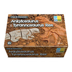 Yellow Door - YUS1227 Creusez et découvrez - Ankylosaure et Tyrannosaure Rex-Fabriqués à partir d'un mélange de pierre durable, ces fossiles sont parfaits pour être enterrés dans le sable ou le sol afin que les enfants puissent les déterrer et les assembler, développant ainsi leurs compétences d'observation, de raisonnement spatial et de réflexion critique.