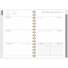 Mead - Agenda hebdomadaire/mensuel sarcelle vraie 2026 - 8-1/2 po H x 5 1/2 po l - sarcelle - bilingue-Format des pages : 8 1/2 po H x 5 1/2 po l