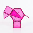Connetix - Ensemble Caritatif Rose, Contenant 20 Pièces-Combiné à des aimants puissants, Connetix permet aux enfants de construire plus grand et d'élargir les possibilités du jeu de construction