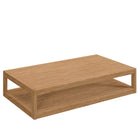 Modway - Carlsbad Bois de teck Terrasse extérieure Table basse - Naturel-Table basse extérieure sur patio