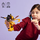LEGO - Ninjago Le robot de combat de Spinjitzu d’Arin-Jouet de robot mobile - Le robot de combat de Spinjitzu d’Arin a des bras et des jambes mobiles, un torse qui peut pivoter, un coffre qui s’ouvre pour placer une figurine à l’intérieur et 2 grandes épées