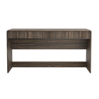 Manhattan Comfort - Bureau d'écriture contemporain Novara 60" à 2 tiroirs - Noyer Jacobean-Finition stratifiée aspect bois : aspect bois chaud et naturel avec une surface durable et facile à nettoyer