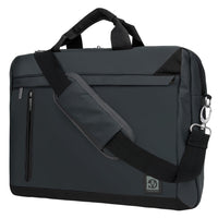 Vangoddy - Adler Sac messager pour ordinateur portable jusqu'à 15,6 po - Gris métallisé-Mallette de transport/sac pour ordinateur portable polyvalente 2 en 1, idéale pour le travail, l'école et un usage quotidien. Peut être converti en sac messager CrossBody ou simplement en sac de transport (porte-documents)
