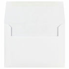 Jam Paper - Enveloppes d'invitation A6, 4 3/4 po H x 6 1/2 po l, Blanc, Paquet de 25-Fabriqué à partir de papier de 24 lb de haute qualité et doté d'une fermeture à rabat droit en gomme
