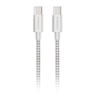 HyperGear - Câble de charge et de synchronisation tressé USB-C vers USB-C de 10 pi - Blanc-Conçu pour les appareils USB-C
