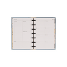 The Happy Planner - Planificateur 2027 daté format miniature 12 mois à reliure à disques - 7,50 po x 6,69 po - Quiet Simplicity - Anglais-Dimensions : Format miniature 7,50 po x 6,69 po