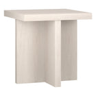 Hudson&Canal - Table d'appoint carrée Elna de 56 cm de largeur, , blanc aulne-Un design scandinave contemporain pour votre salon, votre bureau et plus encore
