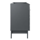 Modway - Render 48" Armoire de lavabo compatible avec un seul lavabo (non inclus) - Gris-Portes à fermeture douce