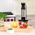 Kenmore - Mélangeur à main à immersion de 400 W - Noir et Argent-Variateur de vitesse à cadran simple 